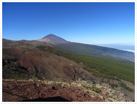 Mount Teide in the distance Mount Teide in the distance